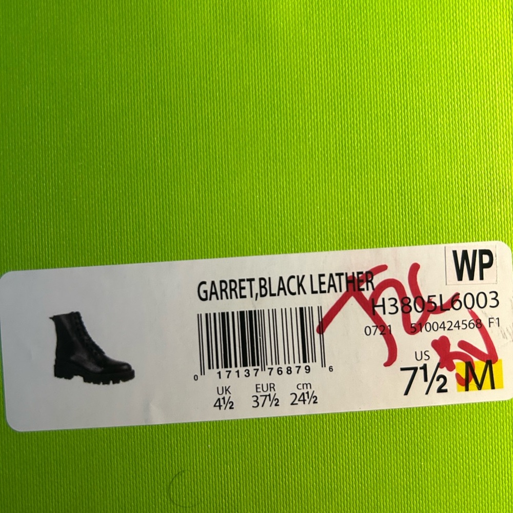 Sam Edelman- GARRET, BLACK LEATHER, 7.5 women sw - Picture 5 of 5